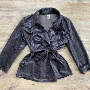 Snakeskin Print Jacket